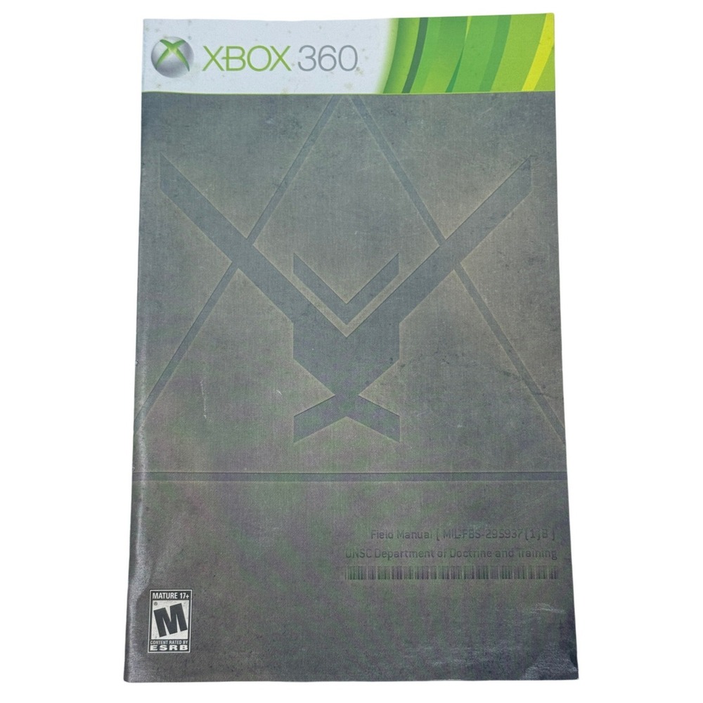 Halo Reach Xbox 360 UNSC Field Manual Instruction Booklet X16-79394-02